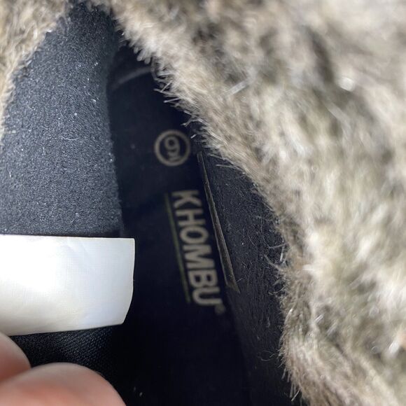 Khombu Faux Fur Boots Winter Water Repellent Brown Womens sz 9 Outdoors - Picture 6 of 6